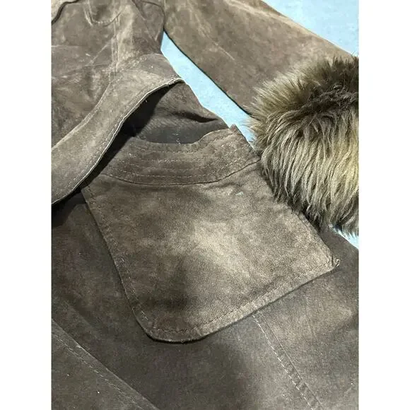 Adrien 'n Emilie Penny Lane style Leather Coat Size 9/10 ~ 260324-WH 1036 - Picture 7 of 8